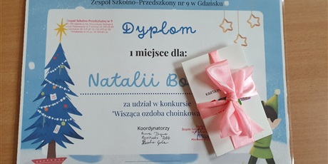 Gratulacje dla Natalii i Julka z grupy Zajączków
